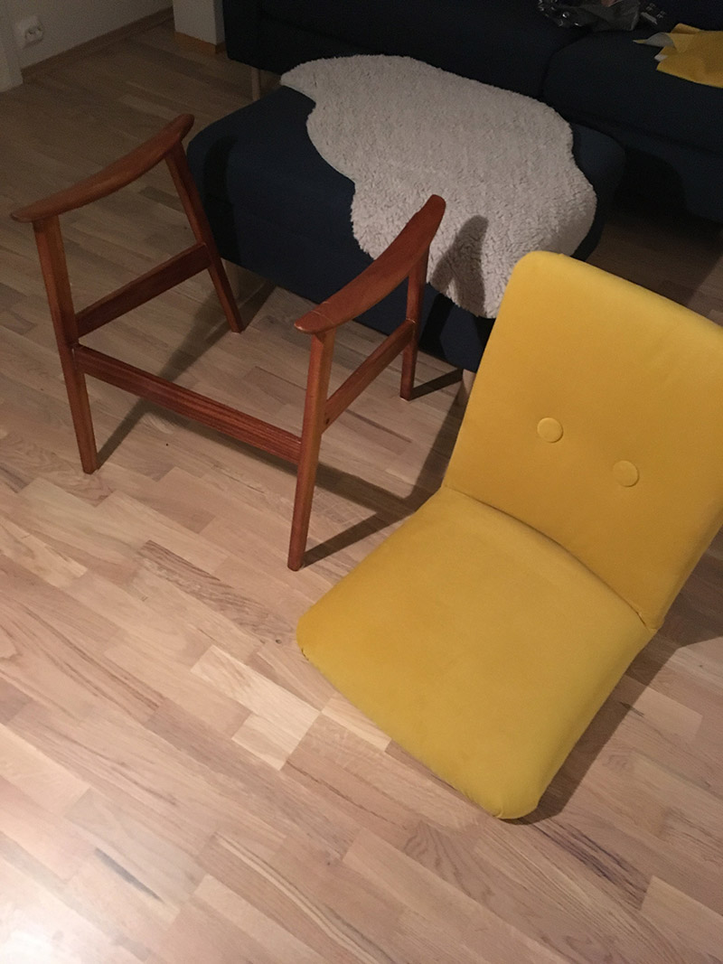 New upholstery
